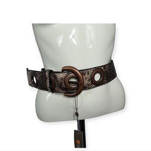 Spanner‎ Faux Leather Reptile Belt